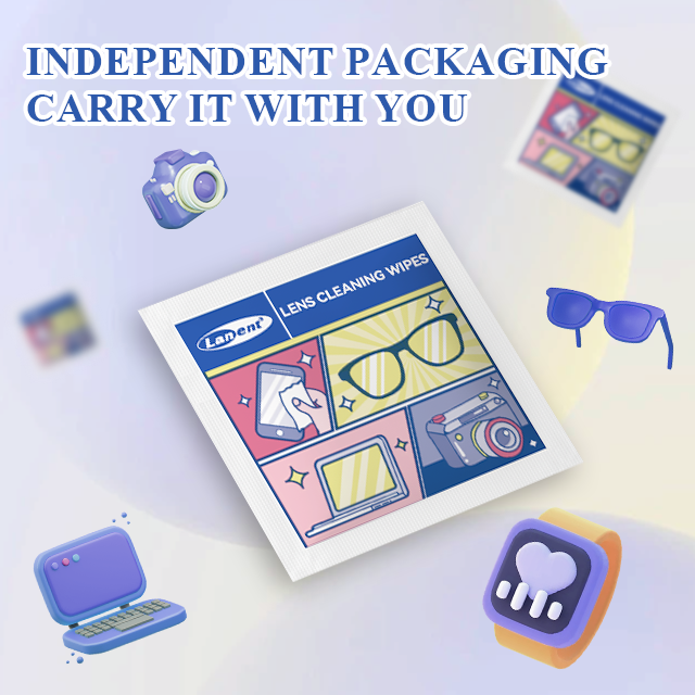 Lingettes Nettoyantes pour Lentilles – Nettoyage Rapide & Sans Traces (Boîte de 100)